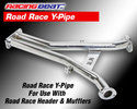 Road Race Y-Pipe - Stainless Steel