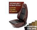 Hi-Back RX-7 Seat Cover - Custom Colors