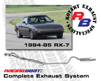  : Exhaust - Complete Systems : Exhaust System 1984-85 RX-7 12A Man Trans