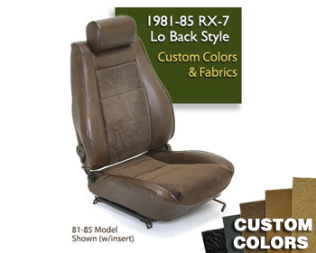  : Upholstery Kits : Lo-Back Seat Cover- Custom Colors/Fabrics 81-83 RX-7