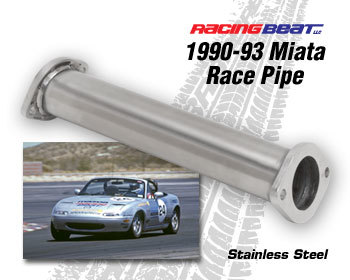  : Exhaust - Race Pipes : Miata Race Pipe  90-93 Miata 1.6L