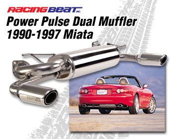  : Exhaust - Components : Power Pulse Dual Outlet Muffler 90-97 Miata