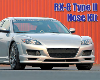 : Body - Aero Components : RX-8 Type II Front Nose Kit 04-08 RX-8