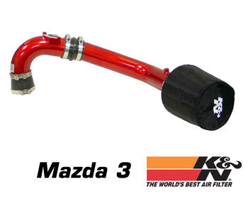  : Intake - Kits/Air Filters : K/N Typhoon Air Intake - Red 04-09 Mazda 3