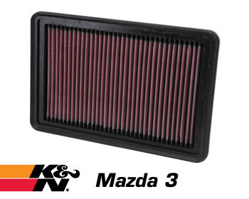  : Intake - Kits/Air Filters : K/N Filter Element 2012-15 Mazda 3 - 2.0/2.5 Skyactiv