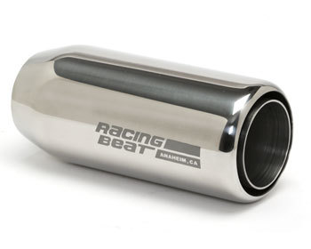 Mazda CX-3/CX-5 Performance Parts : Exhaust - Universal Parts : Muffler Tip - 2-inch Inlet Universal Double-wall Round - Left