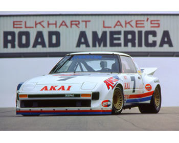  : Vintage Racing Posters : 1980 Mazda RX-7 GTU Road America