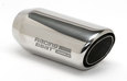 Muffler Tip - 2.375-inch Inlet Universal - Double-Wall Oval, Angle End - Left  - Detail 1