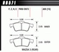 Hawk HPS Brake Pads - Rear - 04-05 Mazda 3 - Detail 1