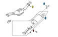 Rubber Exhaust Hanger - Cat Converter - 93-95 RX-7 - Detail 1