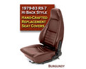 Hi-Back RX-7 Seat Cover - Burgundy