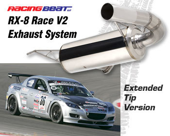  : Exhaust - Cat-Back Systems : Race Exhaust System V2 Extended Tip 04-08 RX-8