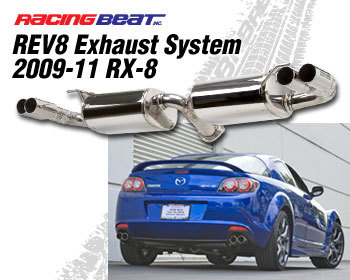  : Exhaust - Cat-Back Systems : REV8 Exhaust System  - Twin Tips 09-11 RX-8