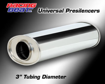  : Exhaust - Universal Parts : Universal Presilencer 3-inch ID