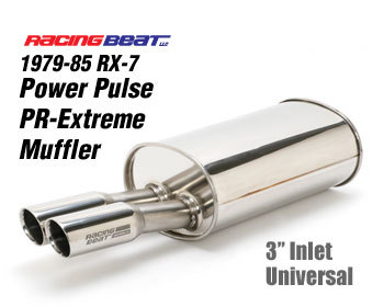  : Exhaust - Cat-Back Systems : Power Pulse PR-Extreme RX-7 Muffler - Universal 79-85 RX-7