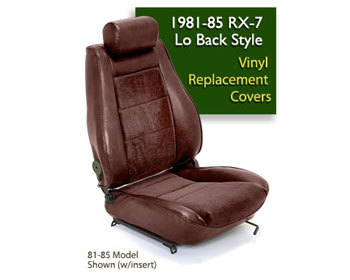  : Upholstery Kits : Lo-Back Seat Cover - Burgundy 84-85 RX-7 Lo-Back Seats