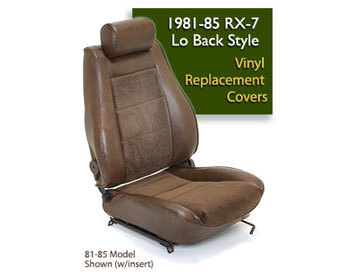  : Upholstery Kits : GSL-SE Seat Cover - Brown 84-85 RX-7 Originally Equipped W/Leather Seats