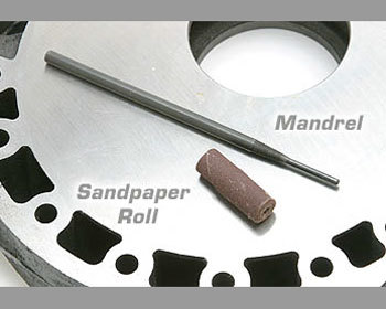  : Engine - Porting & Assembly  Tools : Sandpaper Roll 3/8-inch OD 80 Rough Grit