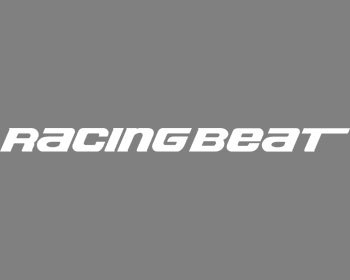 Mazda Protege Performance Parts : Decals & Promo Items : Racing Beat Logo 1x10 White