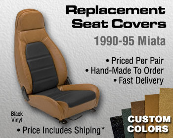  : Upholstery Kits : Replacement Seat Covers - Custom Colors/Material 90-95 Miata with headrest speakers