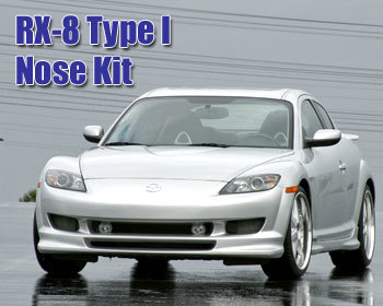  : Body - Aero Components : Type I Front Nose Kit 04-08 RX-8