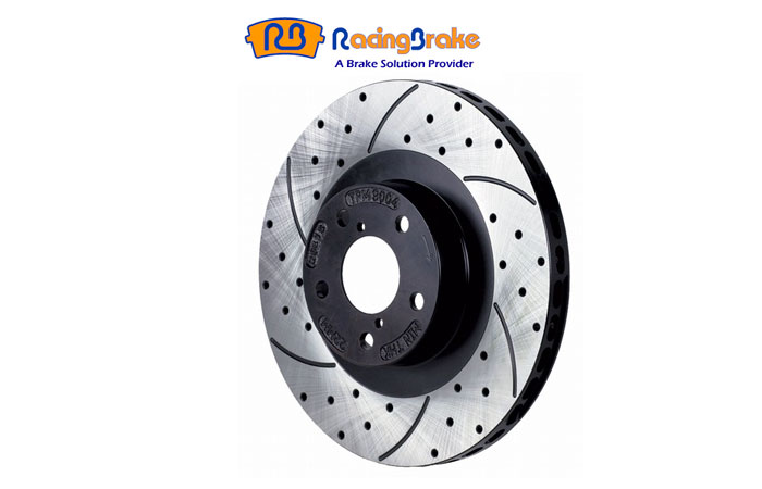 Performance Brake Rotor Drilled Slotted Coated Rear Pair for Miata