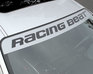 Racing Beat Windshield Decal - Logo - White