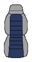 Uphostry Kit Pattern Navy Blue Velour